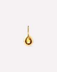 Solid Gold Amethyst Blue Sapphire Blue Topaz Yellow Citrine Semi Precious Stones Birthstones Pendants Necklace Charms For Women Ana Luisa Teardrop Charm Citrine