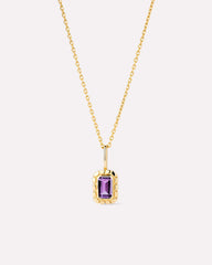 Solid Gold Amethyst Green Sapphire Blue Topaz White Sapphire Semi Precious Stones Pendant Necklaces For Women Ana Luisa Heirloom Necklace Amethyst