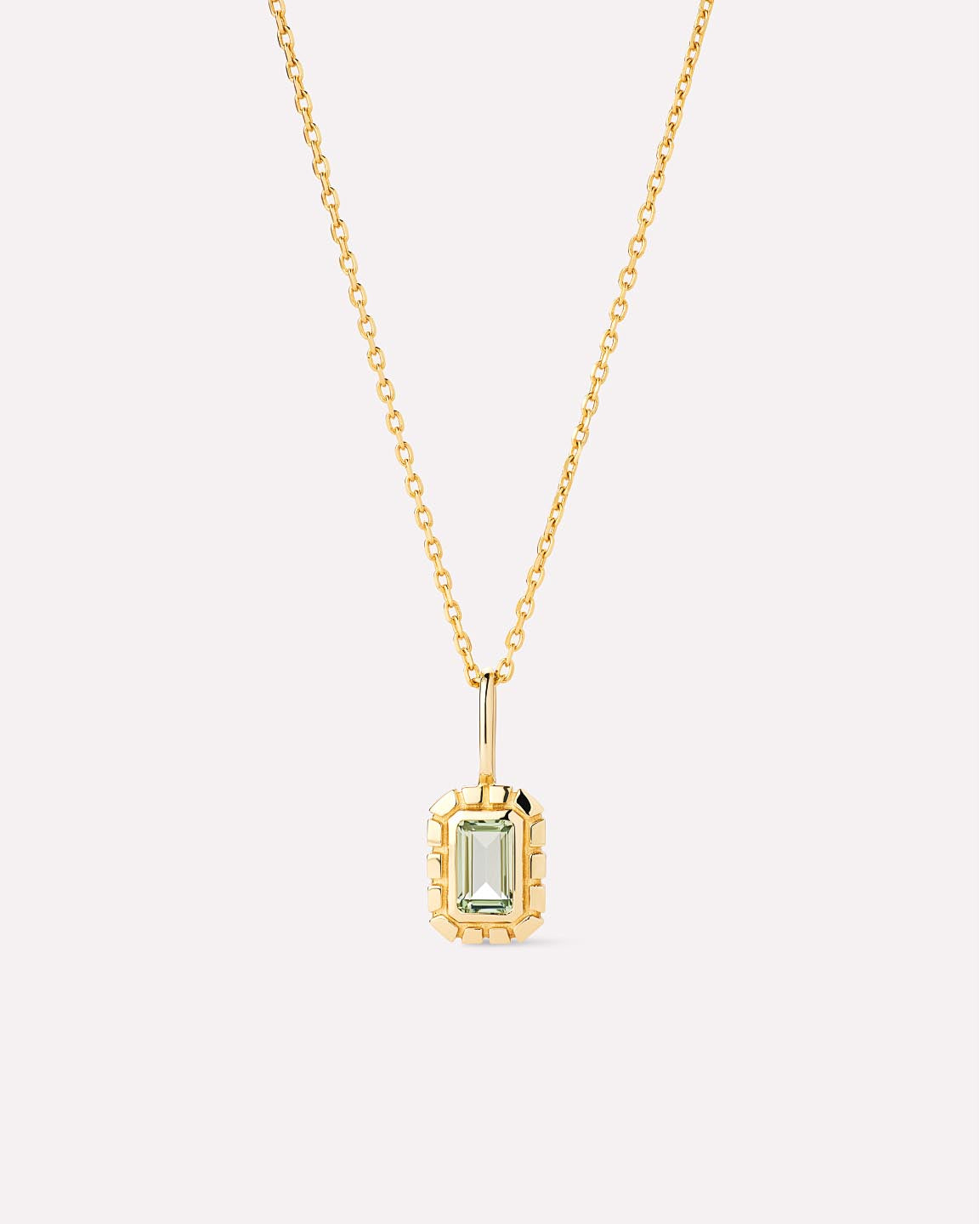 Solid Gold Amethyst Green Sapphire Blue Topaz White Sapphire Semi Precious Stones Pendant Necklaces For Women Ana Luisa Heirloom Necklace Green Sapphire