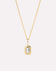 Solid Gold Amethyst Green Sapphire Blue Topaz White Sapphire Semi Precious Stones Pendant Necklaces For Women Ana Luisa Heirloom Necklace White Sapphire