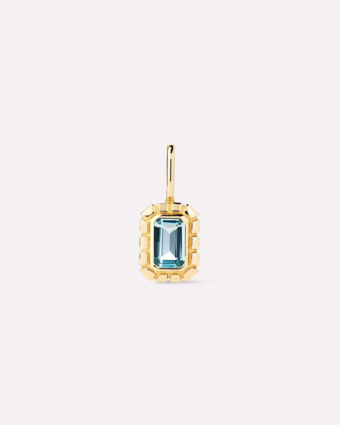 Solid Gold Amethyst Green Sapphire Blue Topaz White Sapphire Semi Precious Stones Pendants Necklace Charms For Women Ana Luisa Heirloom Charm Blue Topaz