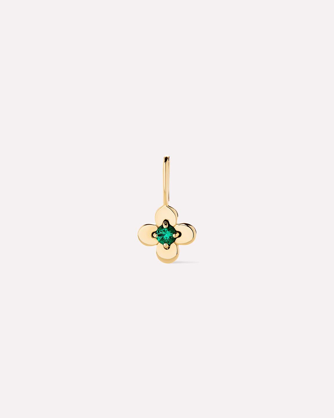 Solid Yellow Gold - Diamond Mini Flower Charm