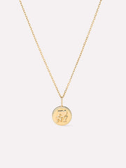 Solid Yellow Gold - NYC Charm Necklace