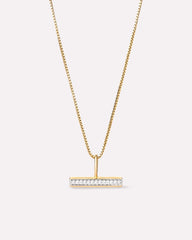 Solid Gold Diamond Fine Pendant Necklaces For Women Ana Luisa Diamond Toggle Charm Necklace
