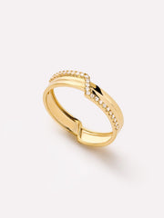 Solid Yellow Gold - Diamond Elevate Ring