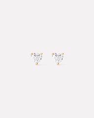 Solid Gold Diamond Fine Delicate Love Stud Earrings For Women Ana Luisa Gold Diamond Heart Studs