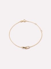 Gold Bracelet - Gold Twisted Link Bracelet
