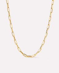 Solid Gold Fine Chain Necklaces For Women Ana Luisa Medium Paperclip Necklace