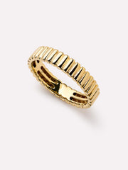 Solid Yellow Gold - Galaxy Ring Wide