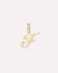 Gold Pendant - Gold Letter Charm