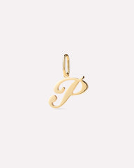 Gold Pendant - Gold Letter Charm