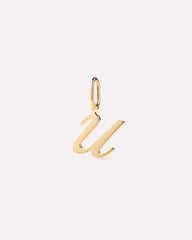 Gold Pendant - Gold Letter Charm