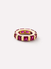 Solid Yellow Gold - Blue Sapphire Zeno Charm