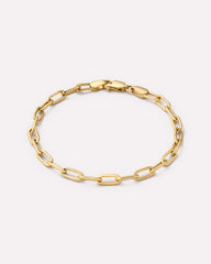 Gold Chain Bracelet - Gold Paperclip Bracelet