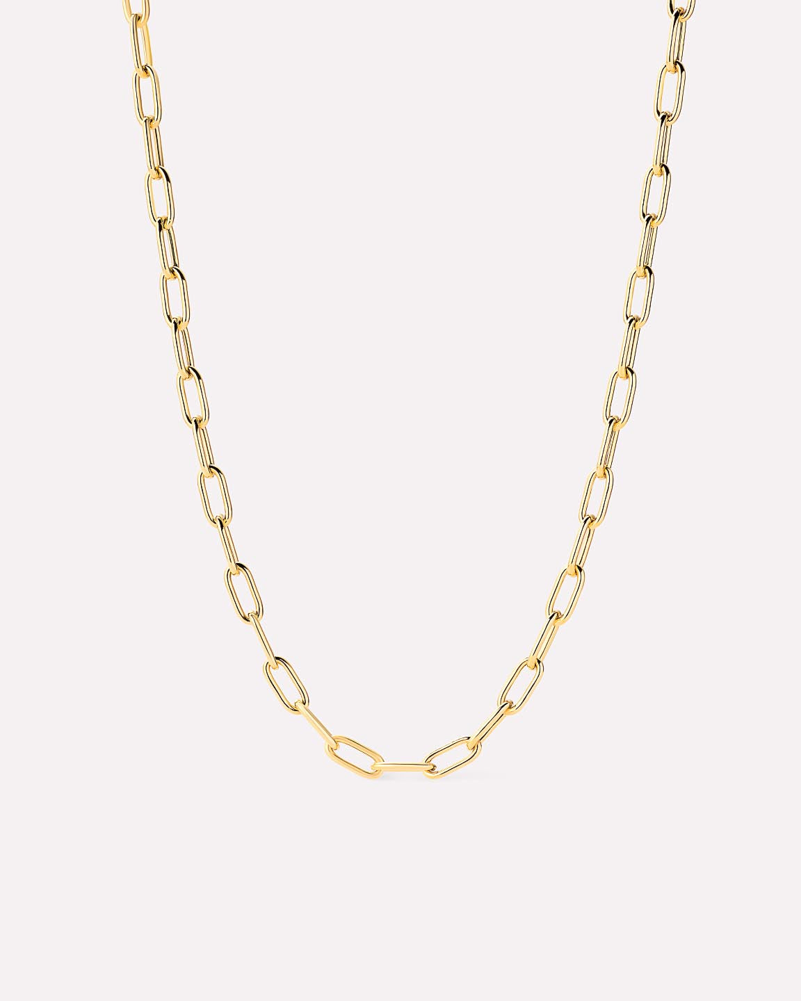 Gold Paperclip Chain Necklace - Gold Paperclip Necklace