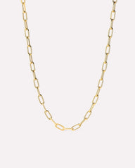 Gold Paperclip Chain Necklace - Gold Paperclip Necklace