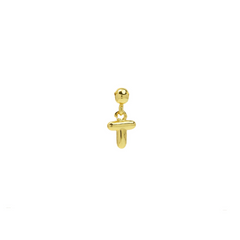 Dainty Satellite Bubble Letter Name Necklace