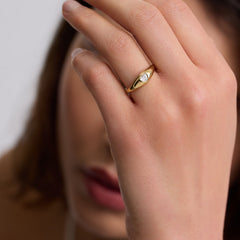 Tapered Heart Ring