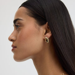Tigers Eye Abstract Earrings