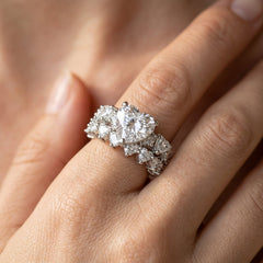 2-Piece Statement Heart Ring Stack