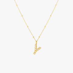 Pearl Initial Necklace