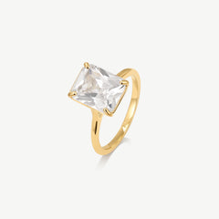 Radiant Solitaire Diamond-Inspired Ring 3ct