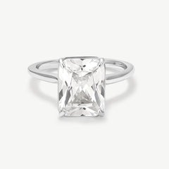 Radiant Solitaire Diamond-Inspired Ring 3ct