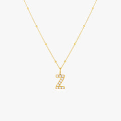 Pearl Initial Necklace