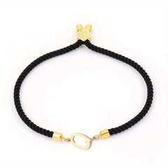 Adjustable Angled Serif Letter Initial Bracelets - Veinci