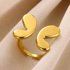 Adjustable Bubble Butterfly Wings Ring - Veinci