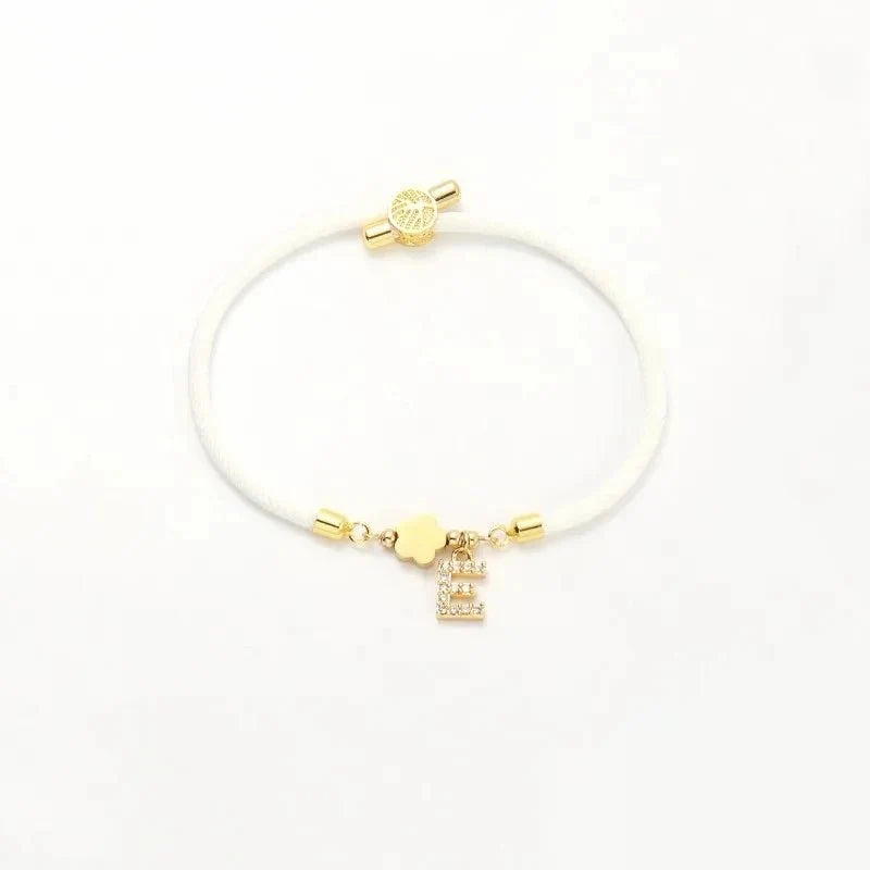 Adjustable Shape Letter Initial Bracelets - Veinci