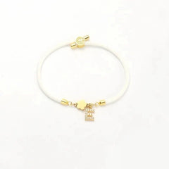 Adjustable Shape Letter Initial Bracelets - Veinci
