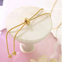Adjustable Snake Chain Lariat Necklace - Veinci