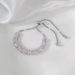 Baguette Crystal Adjustable Tennis Bracelets - Veinci