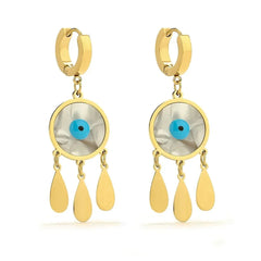 Boho Evil Eye Dangle Earrings - Veinci