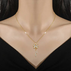 Charming Butterfly Diamond Dazzle Necklace - Veinci