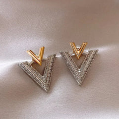 Classic Double V "Veinci" Earrings - Veinci