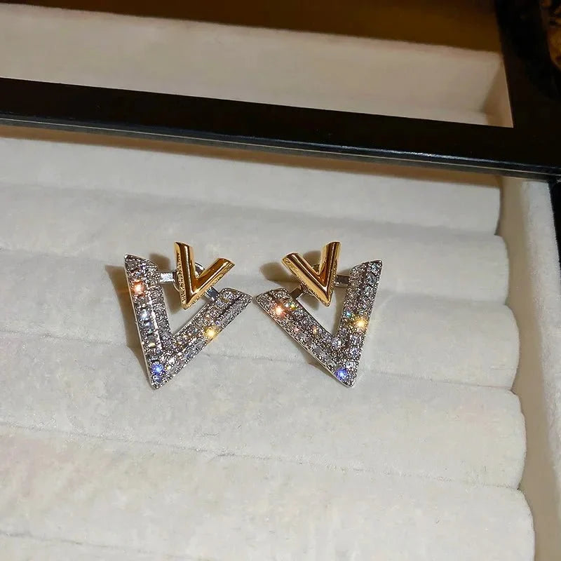 Classic Double V "Veinci" Earrings - Veinci