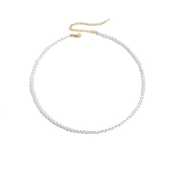 Classic Feminine 3mm Pearl Necklace - Veinci