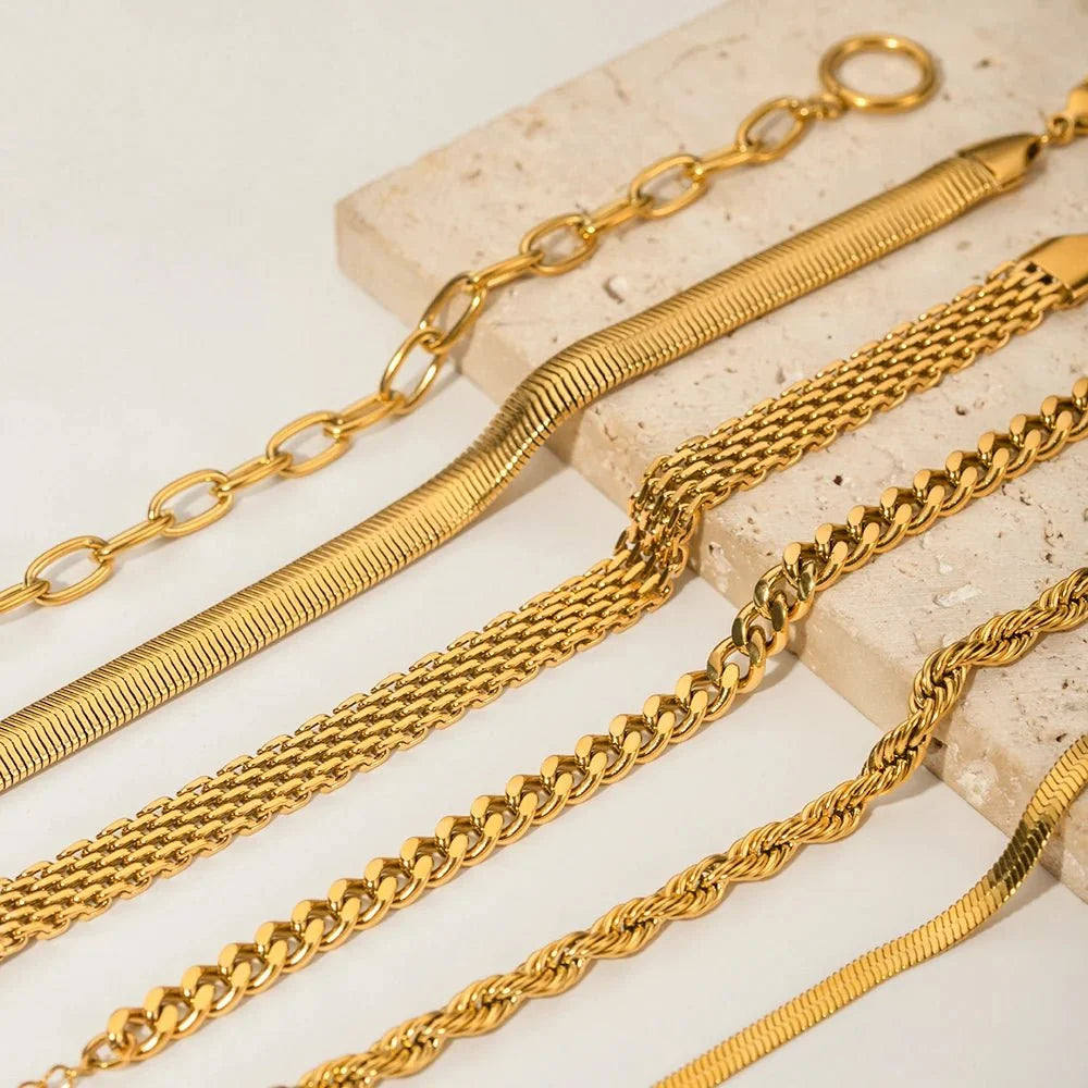 Classy Gold Mix & Match Bracelets - Veinci