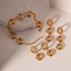 Classy O Rings Drop Earrings - Veinci