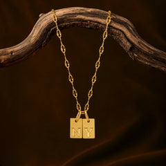 Initial Tag Necklace