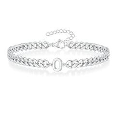 Couples Letter Initial Cuban Bracelet - Veinci