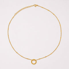 Engravable Ring Necklace