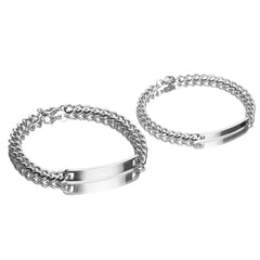 Customized Cuban Link Name Band Bracelets - Veinci