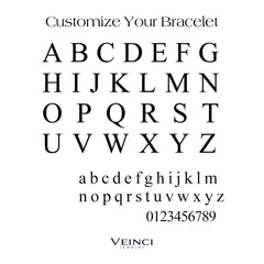 Customized Name & Birthstone Chain Bracelet - Veinci