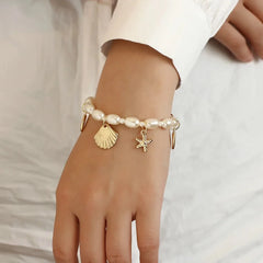 Dainty Beach Adventure Pearl Bracelet - Veinci
