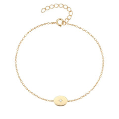 Dainty Chain North Star Bracelet - Veinci