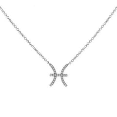 Dainty Diamond Zodiac Sign Necklace - Veinci