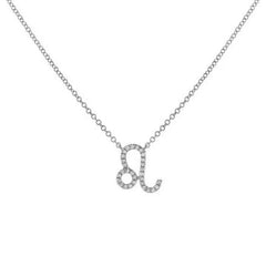 Dainty Diamond Zodiac Sign Necklace - Veinci